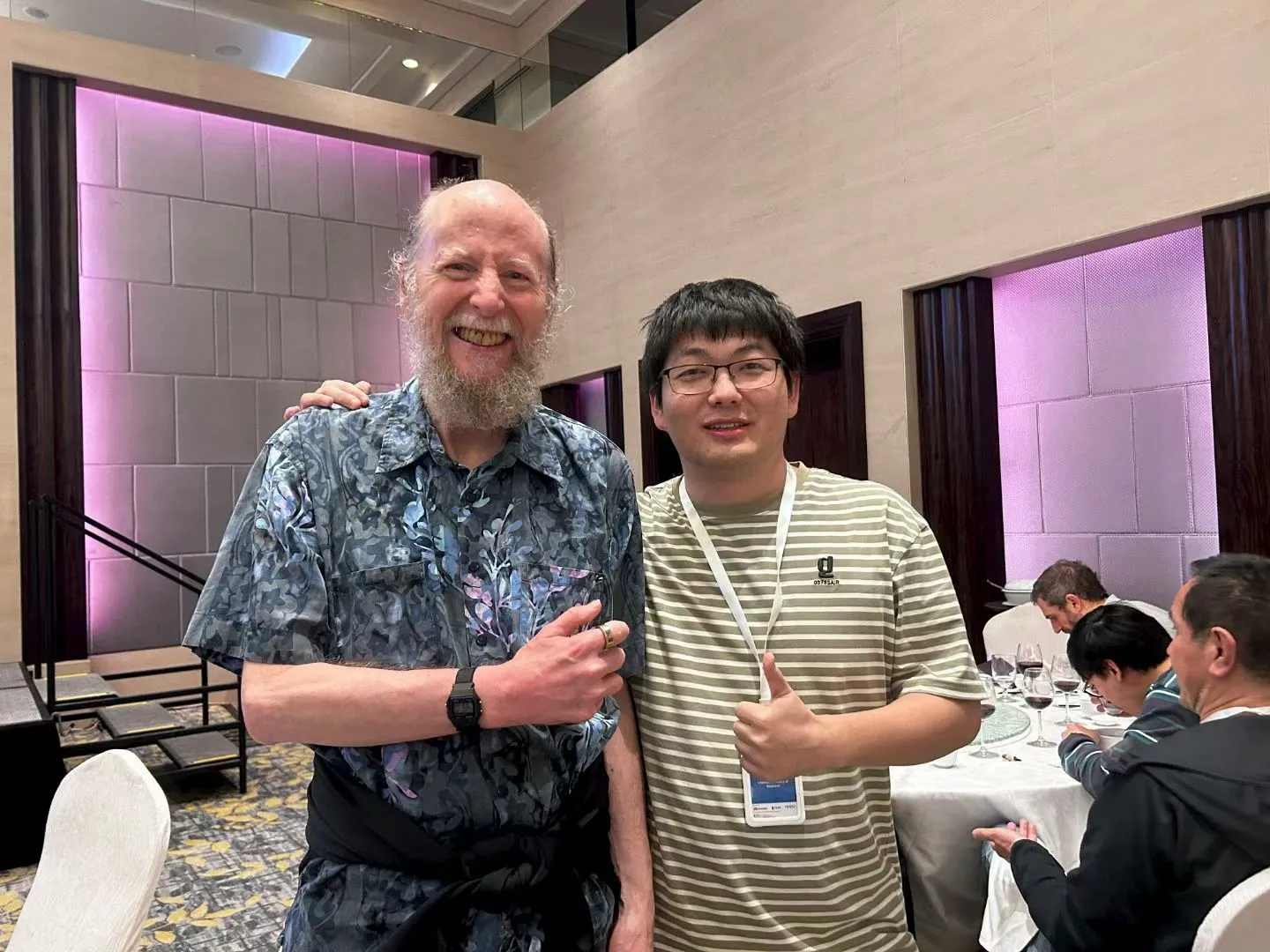 Photo with Richard Sutton at DAI 2024